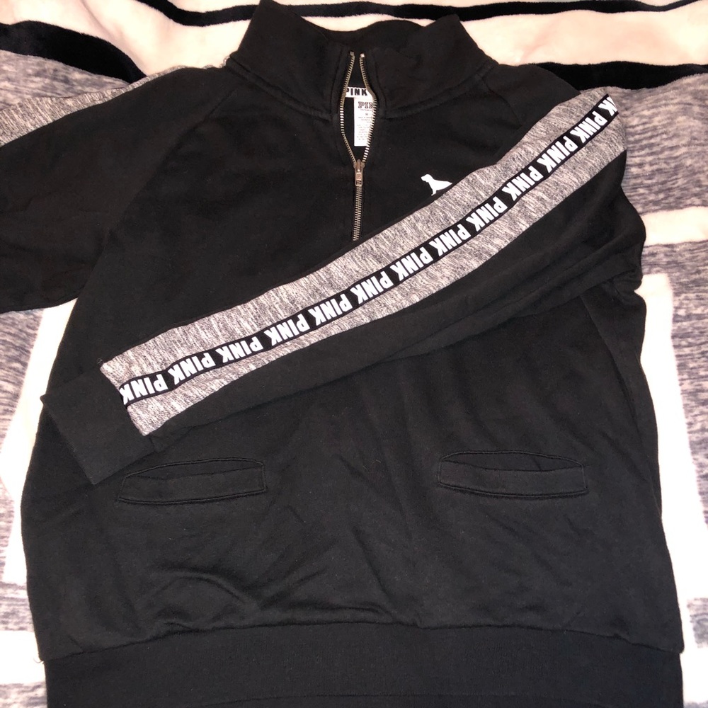 Black PINK quarter zip sweatshirt!
